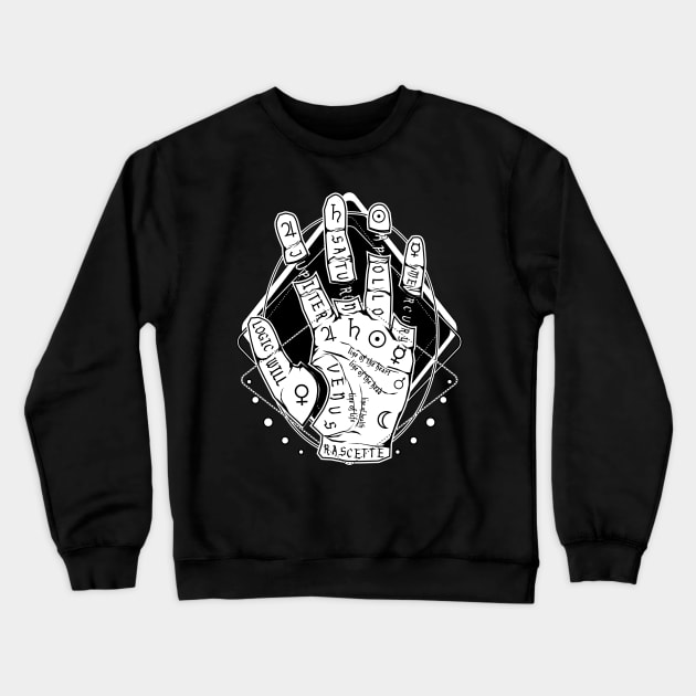 Palmistry - the future is in your hands Crewneck Sweatshirt by Von Kowen